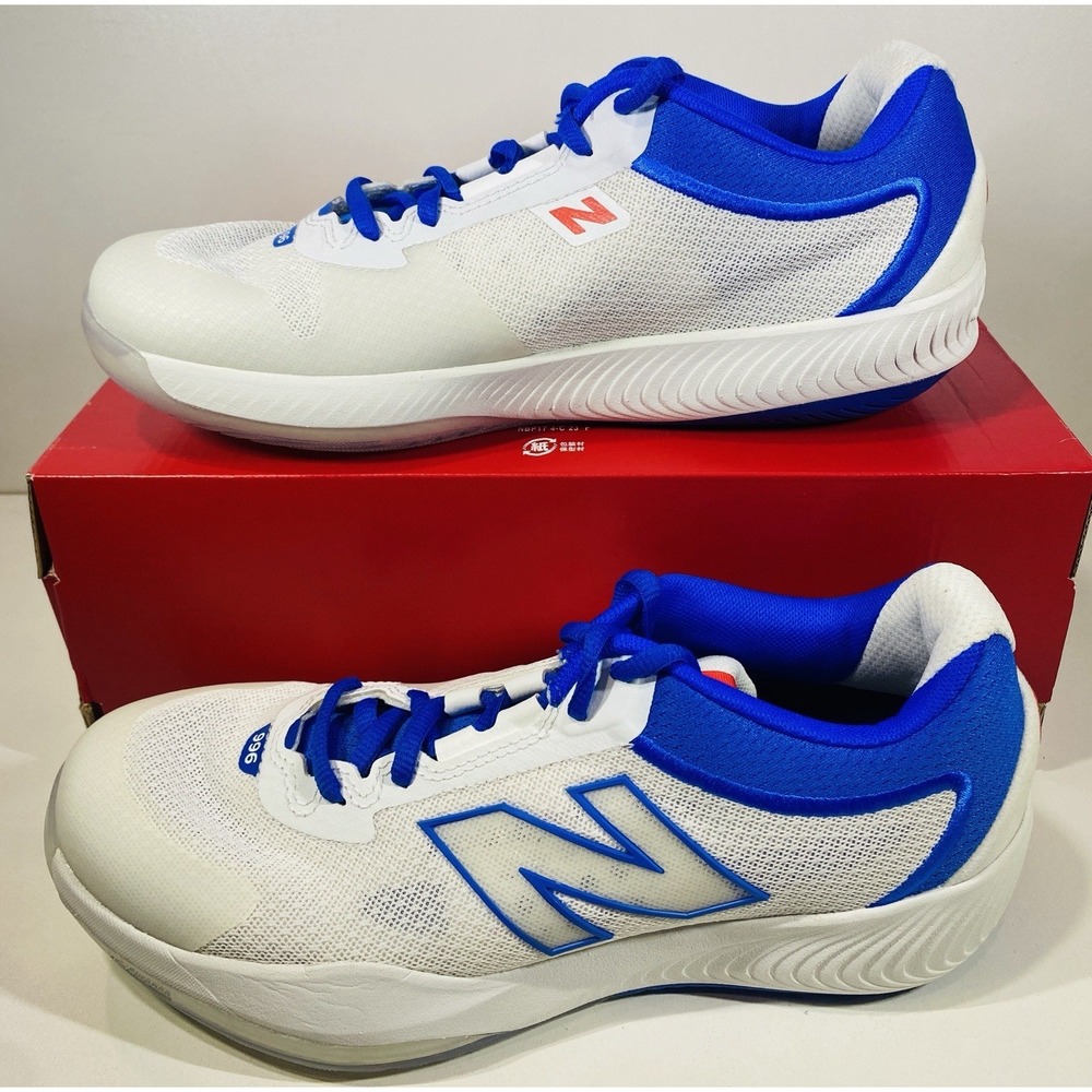 New Balance FuelCell 996v6 Women's 8 White Blue Tennis Pickleball WCH996PI NWOB